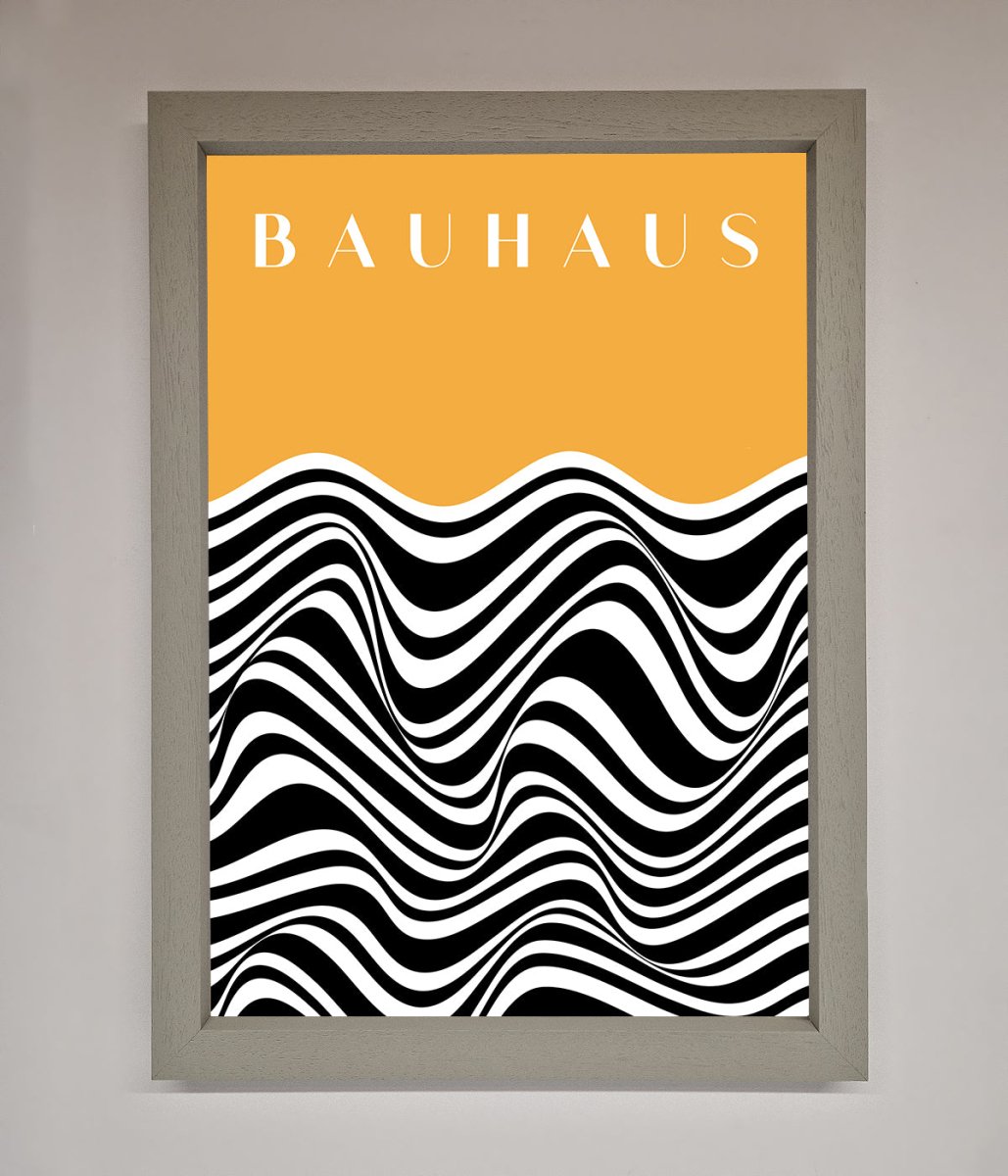 Bauhaus Yellow Framed Poster-2