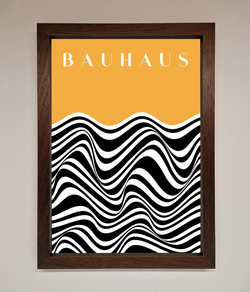 Bauhaus Yellow Framed Poster-4
