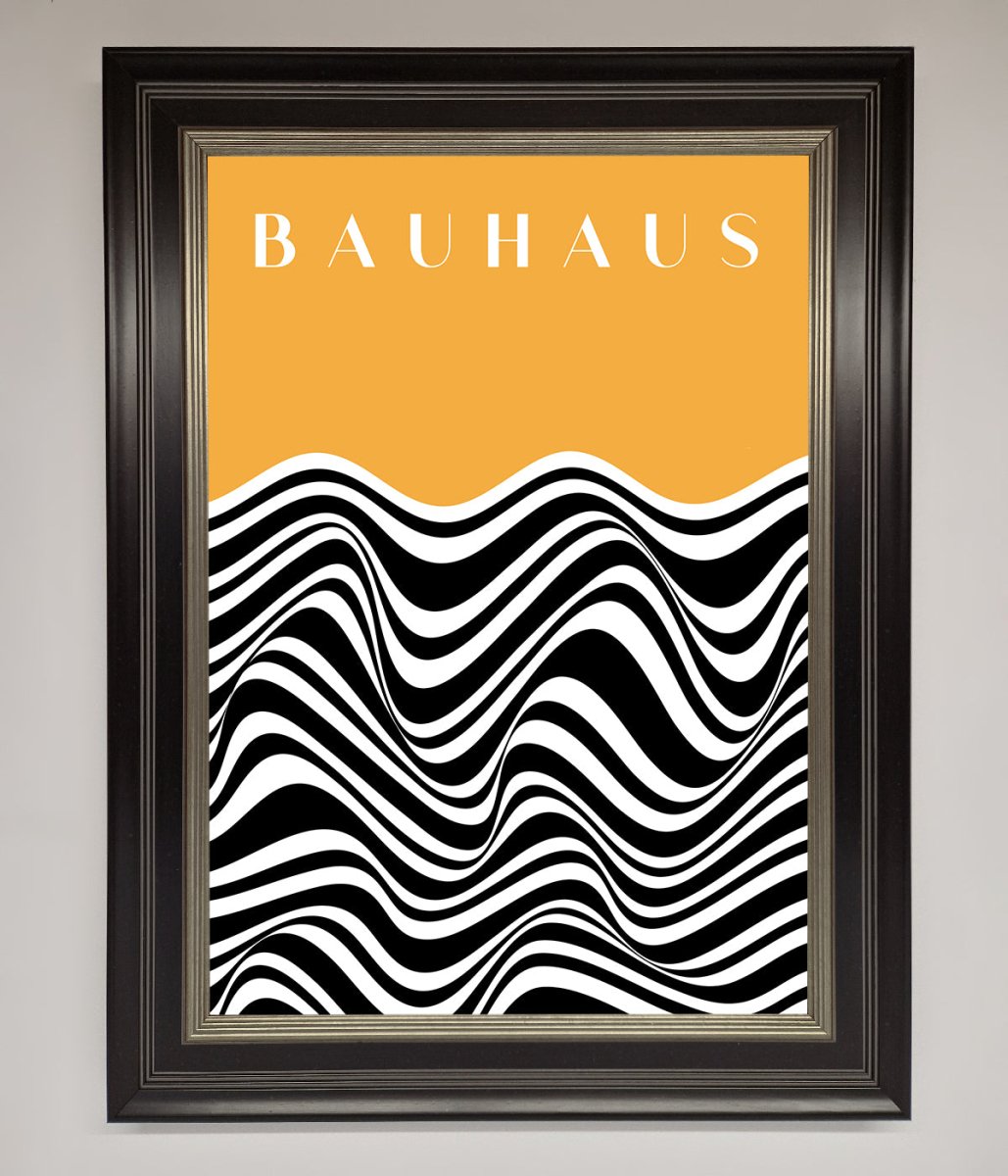 Bauhaus Yellow Framed Poster-17