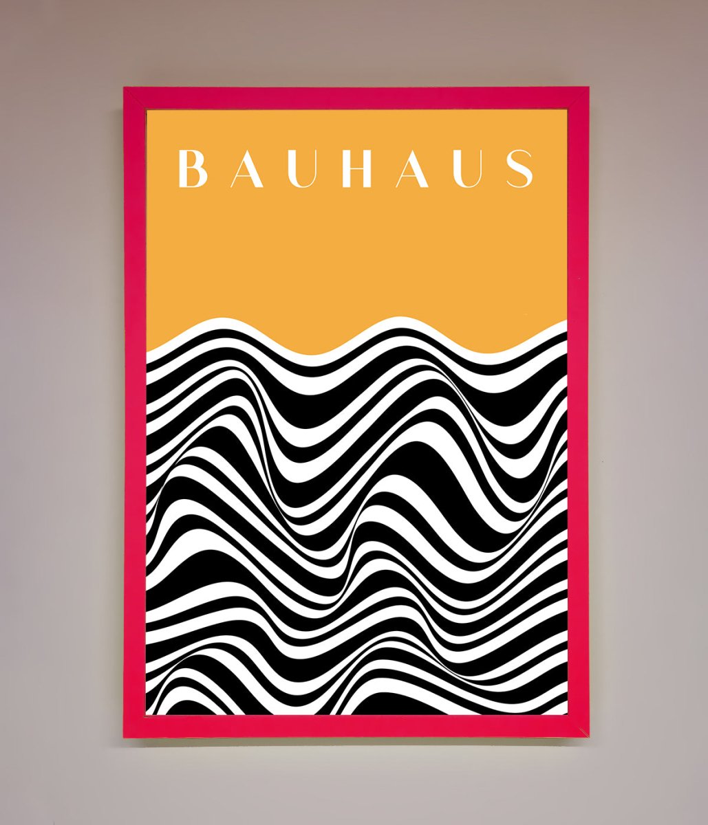 Bauhaus Yellow Framed Poster-5