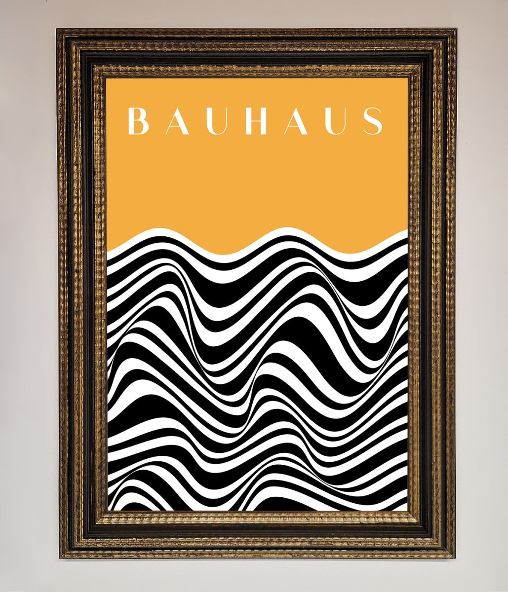 Bauhaus Yellow Framed Poster-12