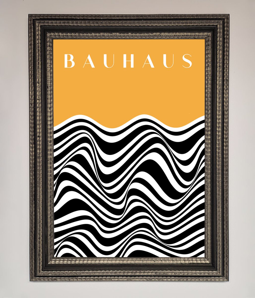 Bauhaus Yellow Framed Poster-14
