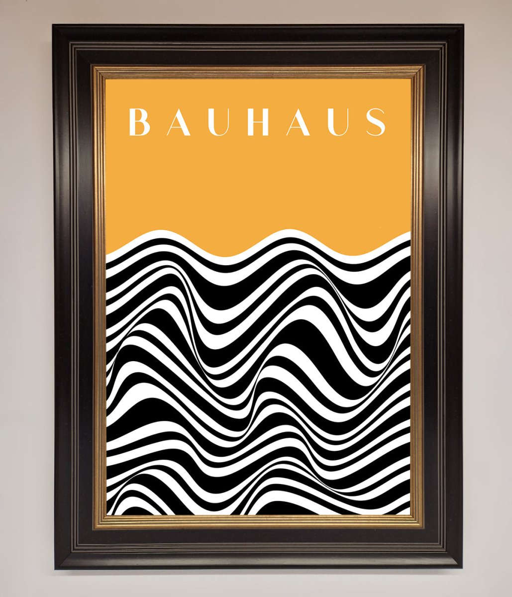 Bauhaus Yellow Framed Poster-18