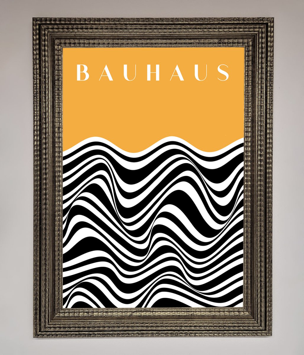 Bauhaus Yellow Framed Poster-11