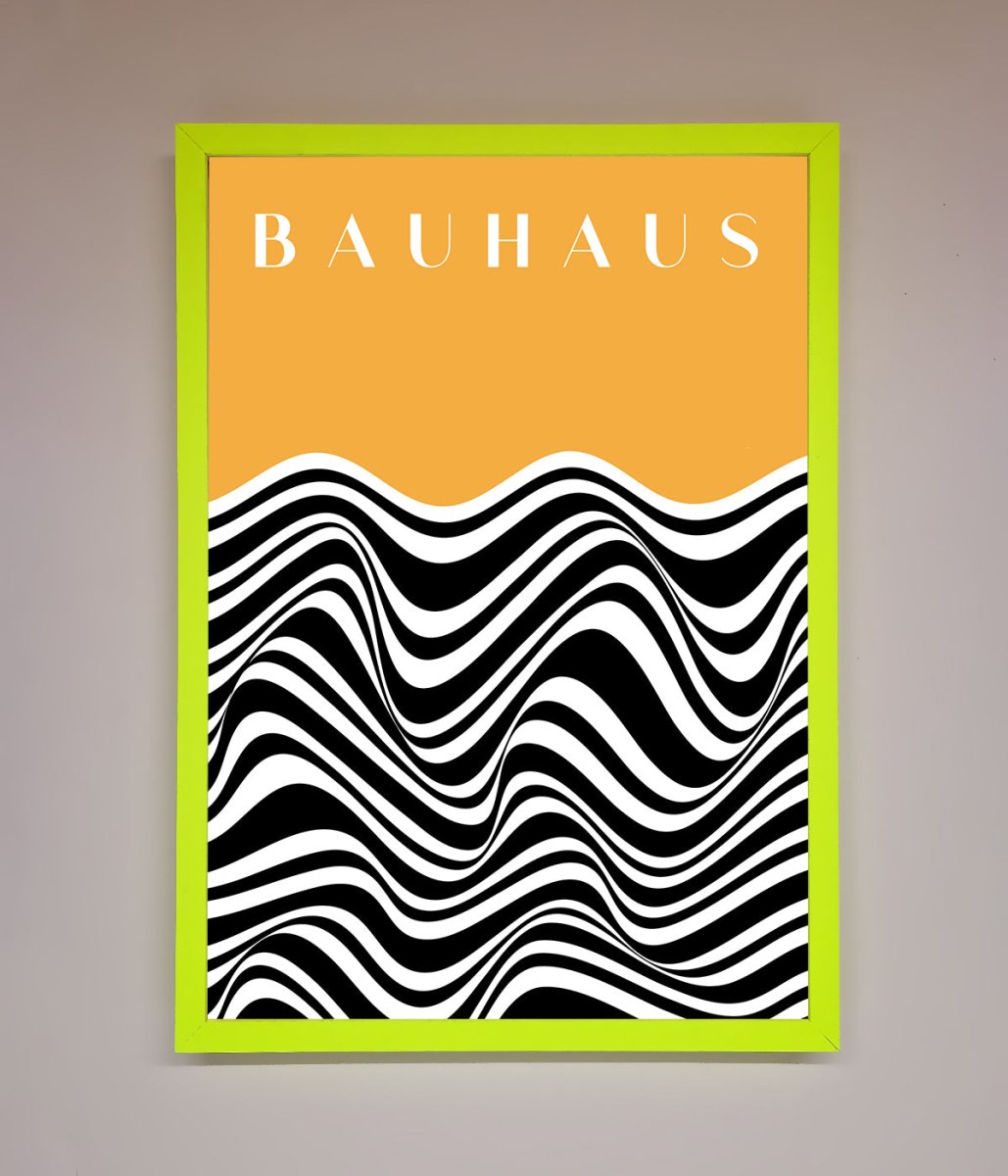 Bauhaus Yellow Framed Poster-8
