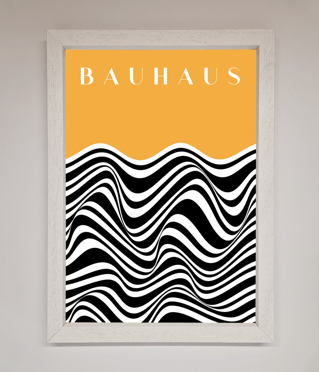 Bauhaus Yellow Framed Poster-1