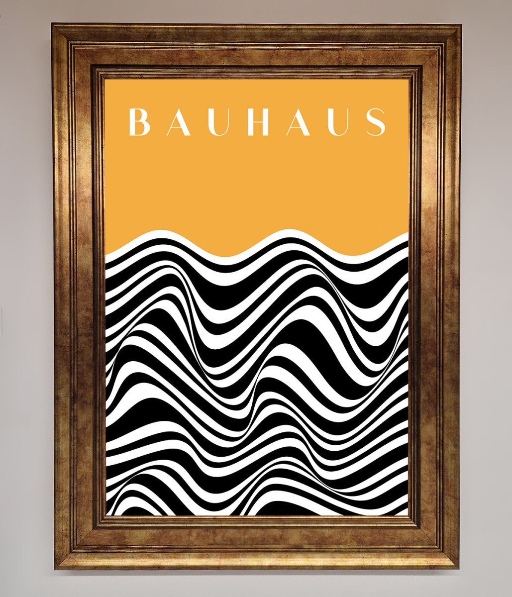 Bauhaus Yellow Framed Poster-13