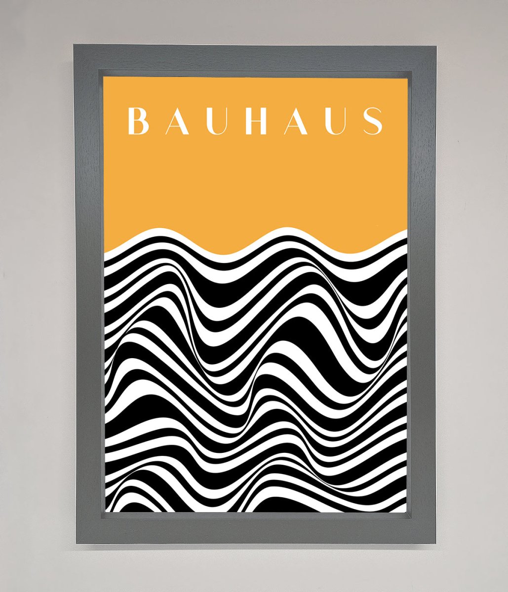 Bauhaus Yellow Framed Poster-3