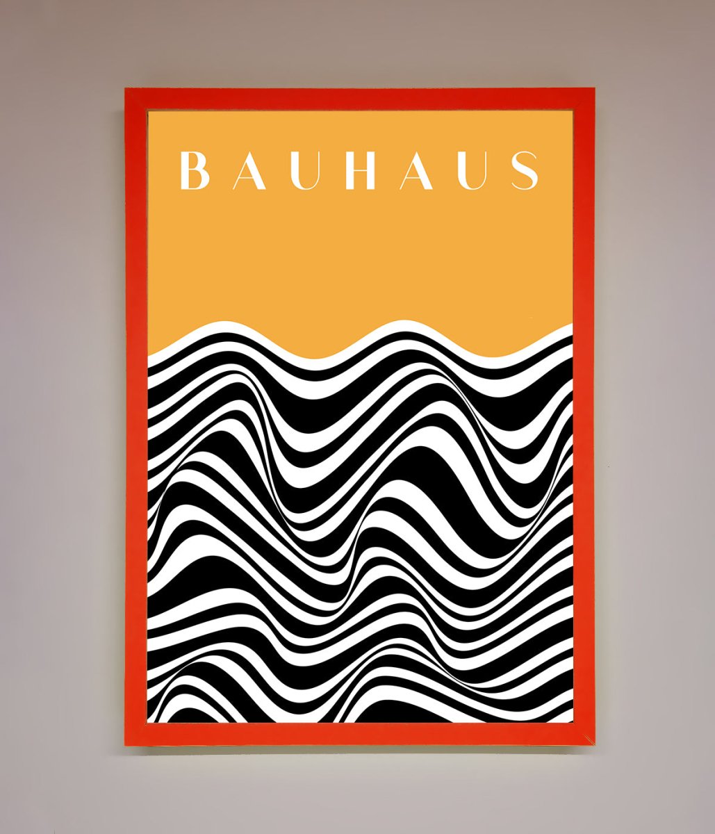 Bauhaus Yellow Framed Poster-7