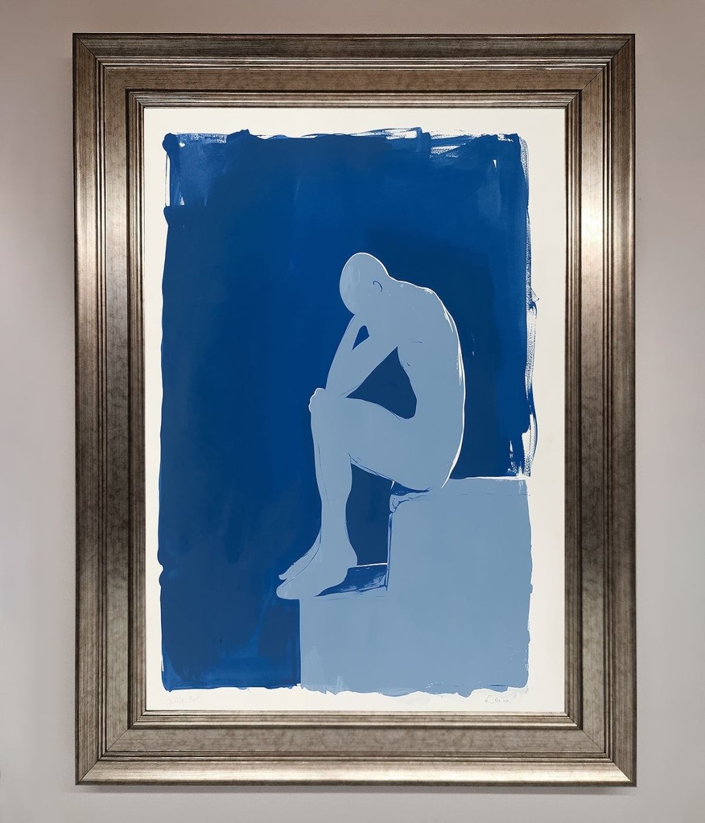 Blues Thinking Framed Print-5