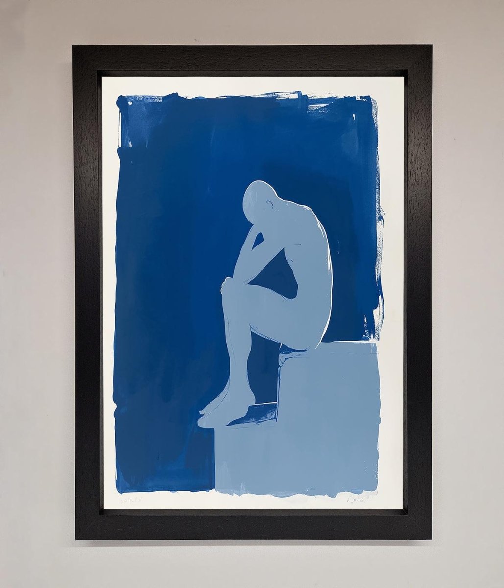 Blues Thinking Framed Print-1