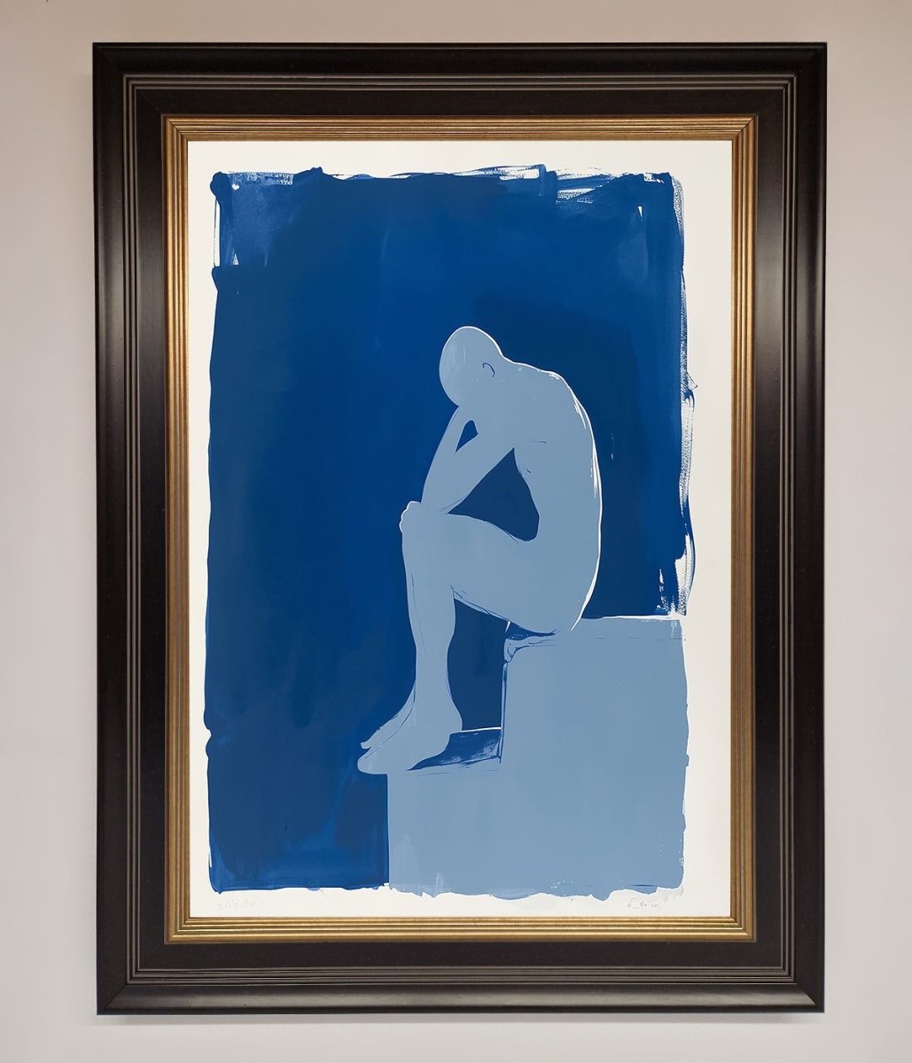 Blues Thinking Framed Print-9