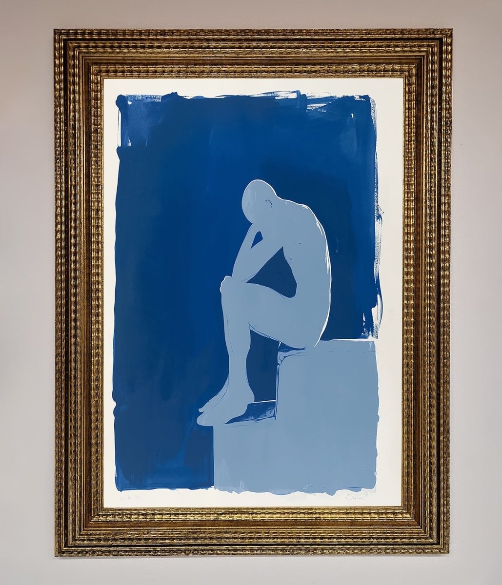 Blues Thinking Framed Print-15