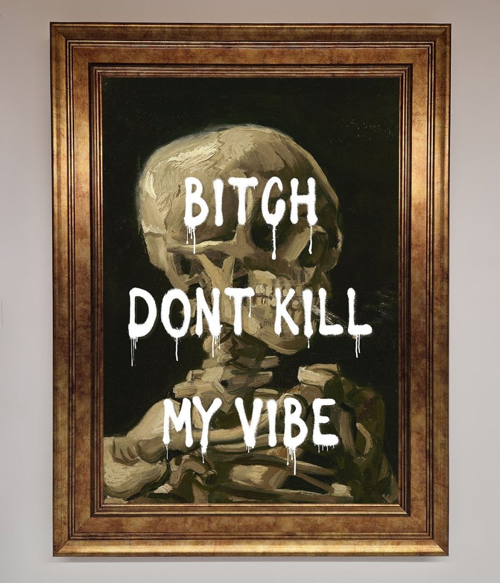 Dont Kill My Vibe Rude Framed Wall Art-7