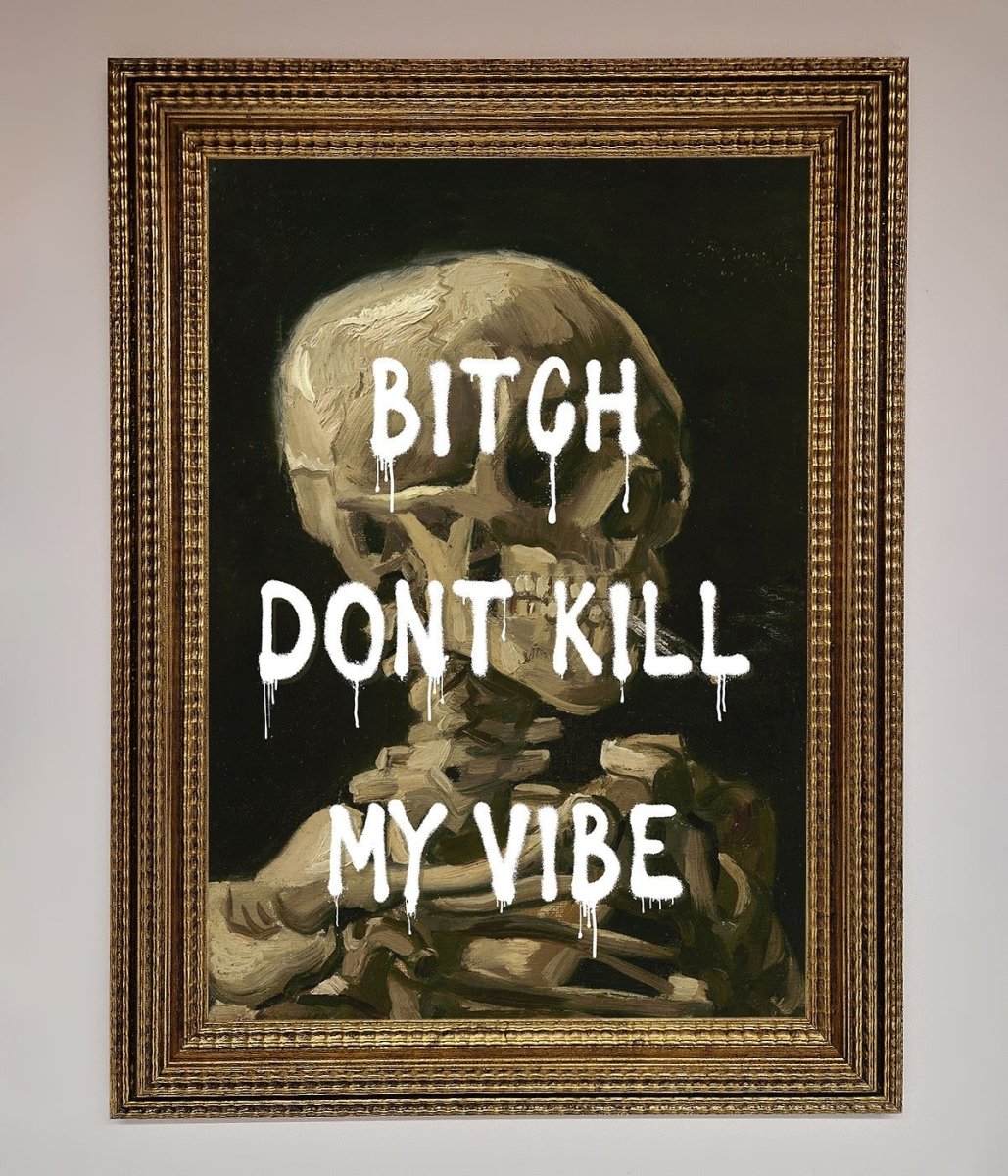Dont Kill My Vibe Rude Framed Wall Art-15
