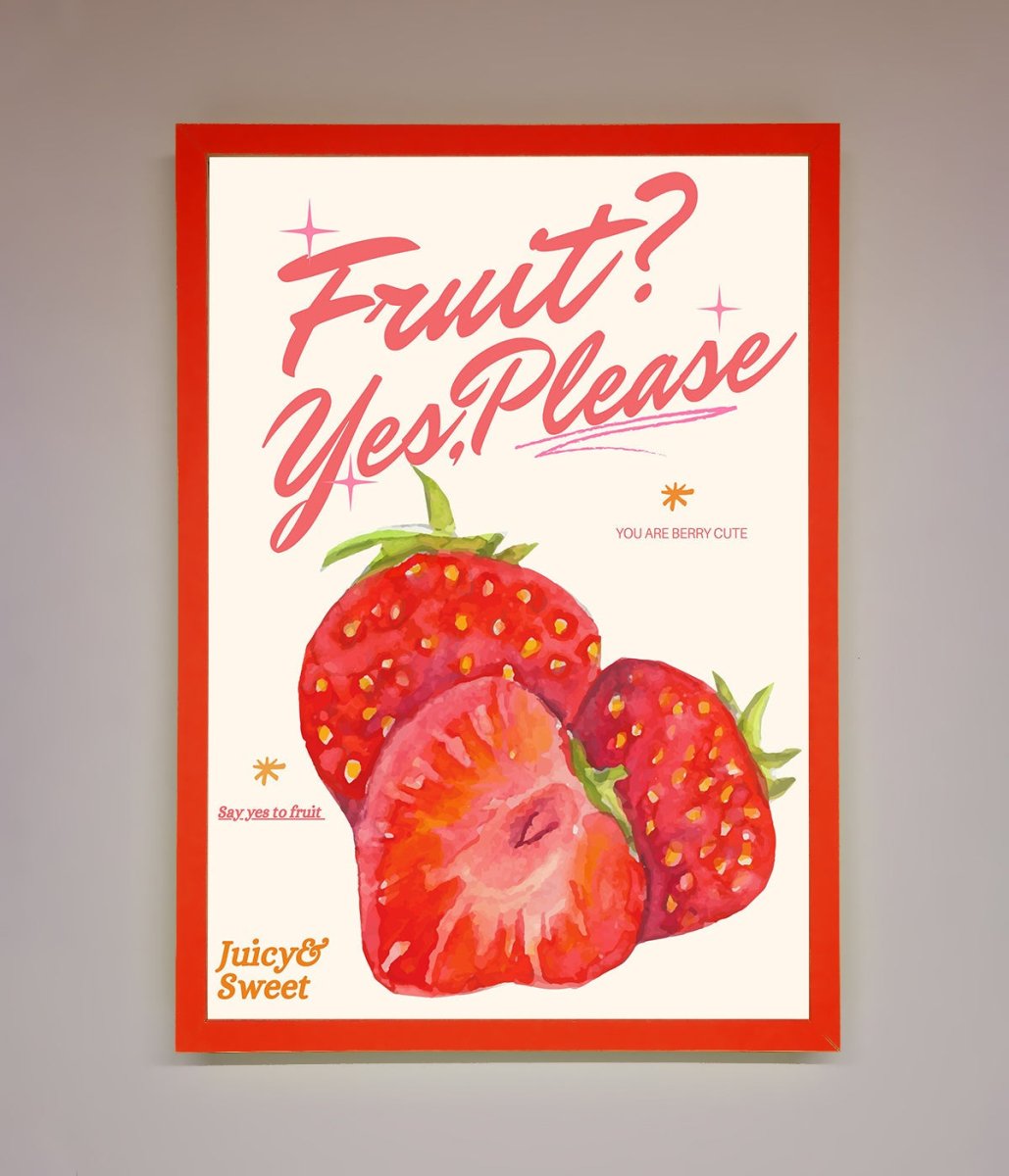 Fruit Yes Please Framed Poster-0