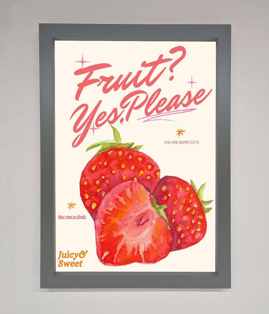 Fruit Yes Please Framed Poster-4