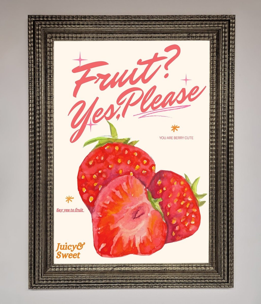 Fruit Yes Please Framed Poster-16