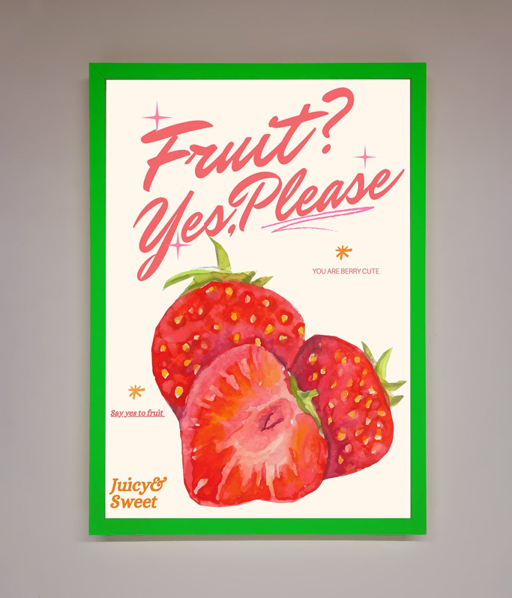 Fruit Yes Please Framed Poster-12