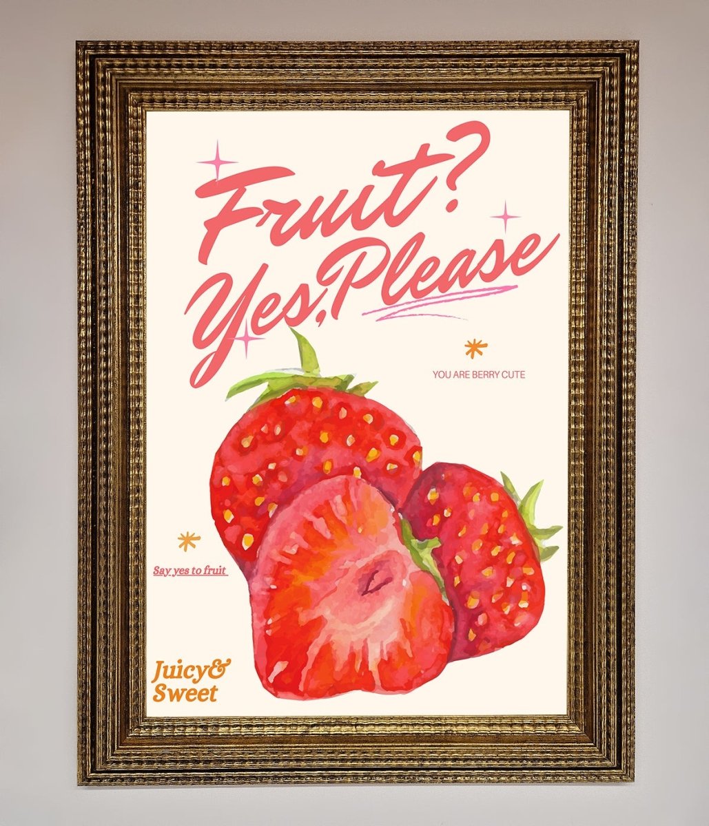 Fruit Yes Please Framed Poster-15