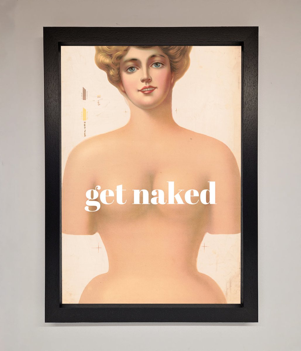 Get Naked Framed Poster-0