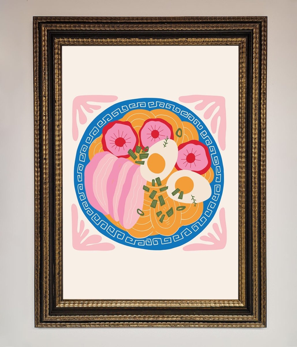 Greek Breakfast Framed Poster-18