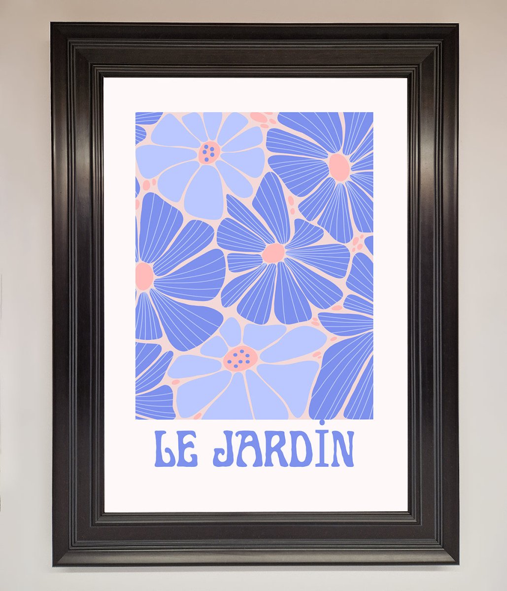 Le Jardin Blue Framed Poster-6