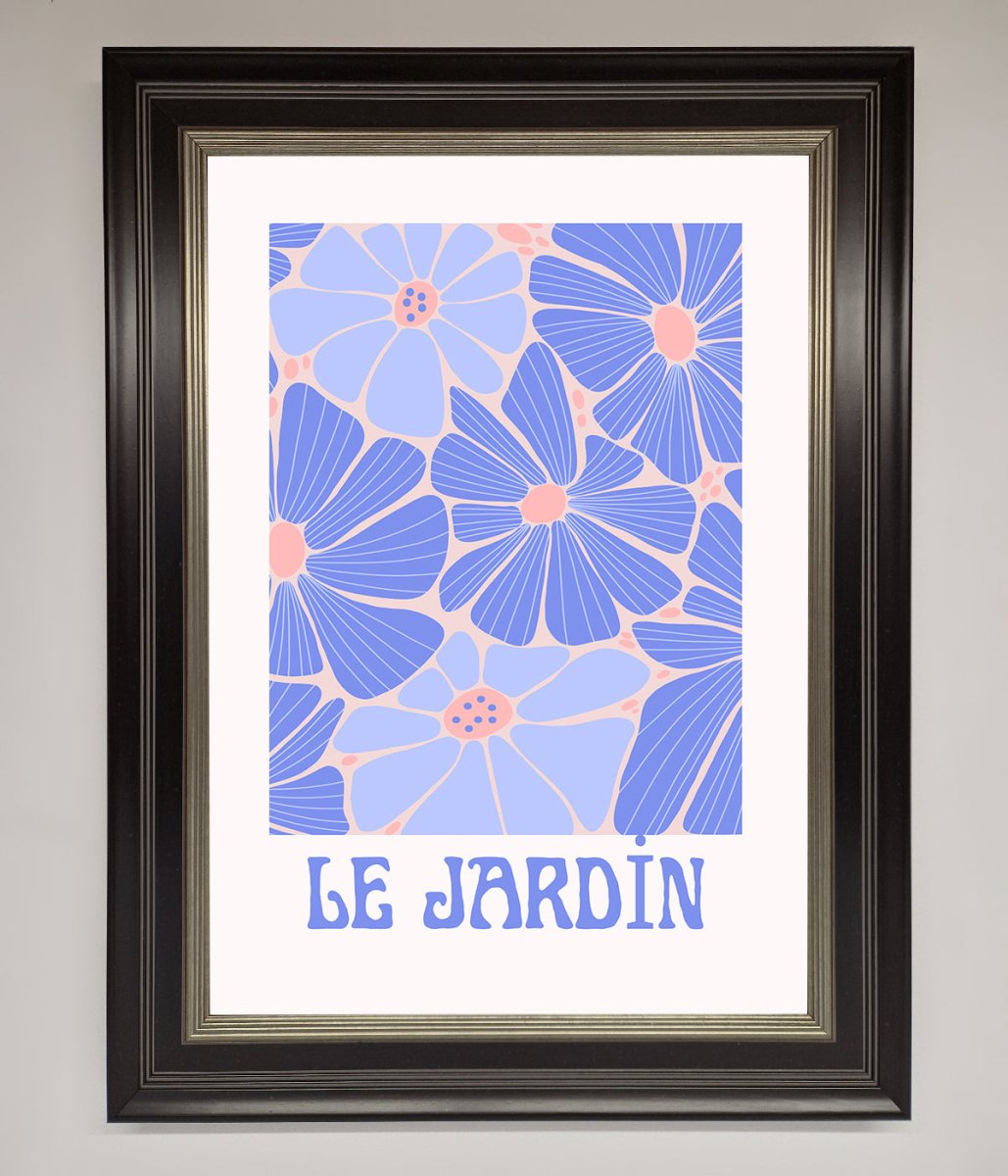 Le Jardin Blue Framed Poster-8