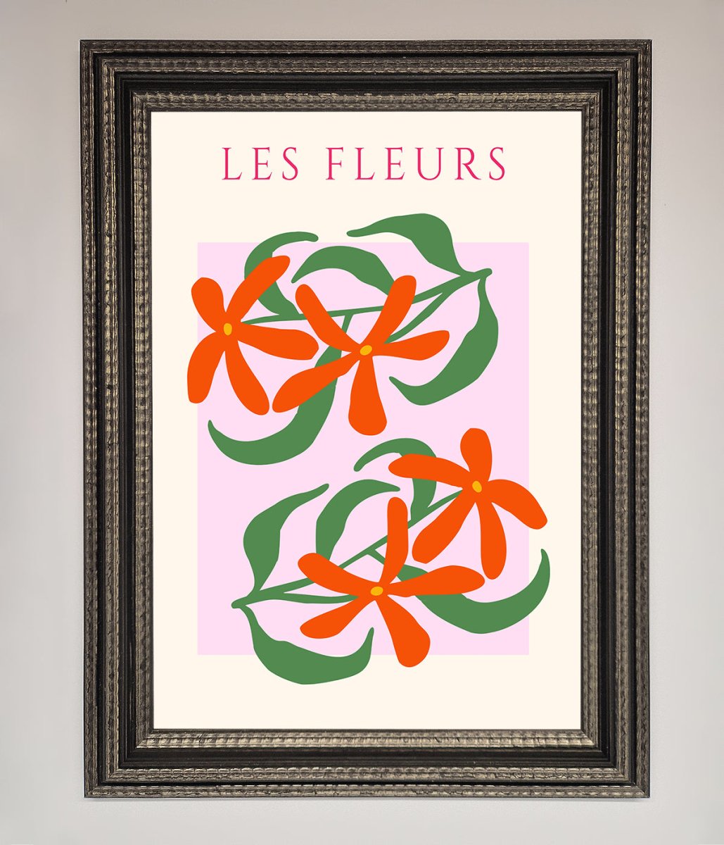 Les Fleurs Framed Print-17