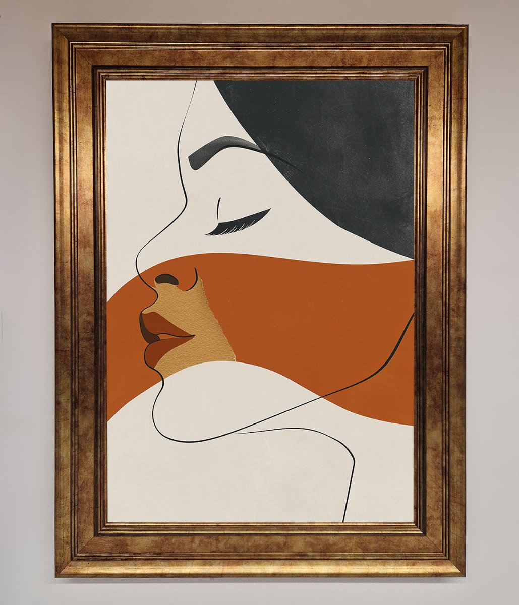 Line Drawing Flow Framed Wall Art-7