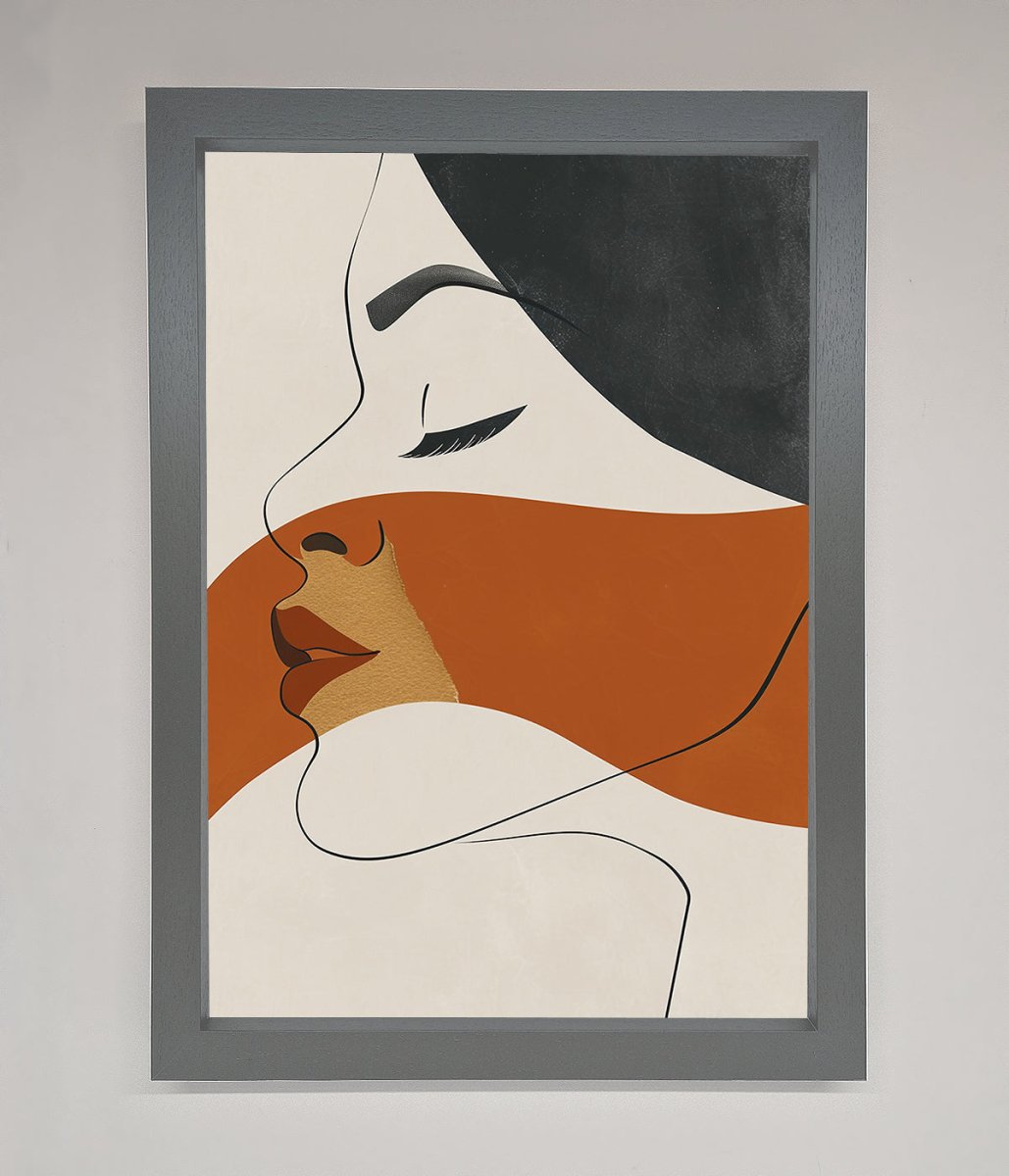 Line Drawing Flow Framed Wall Art-4