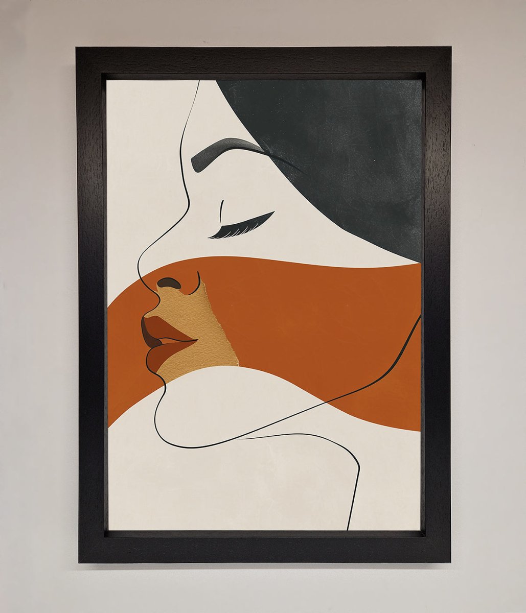 Line Drawing Flow Framed Wall Art-1