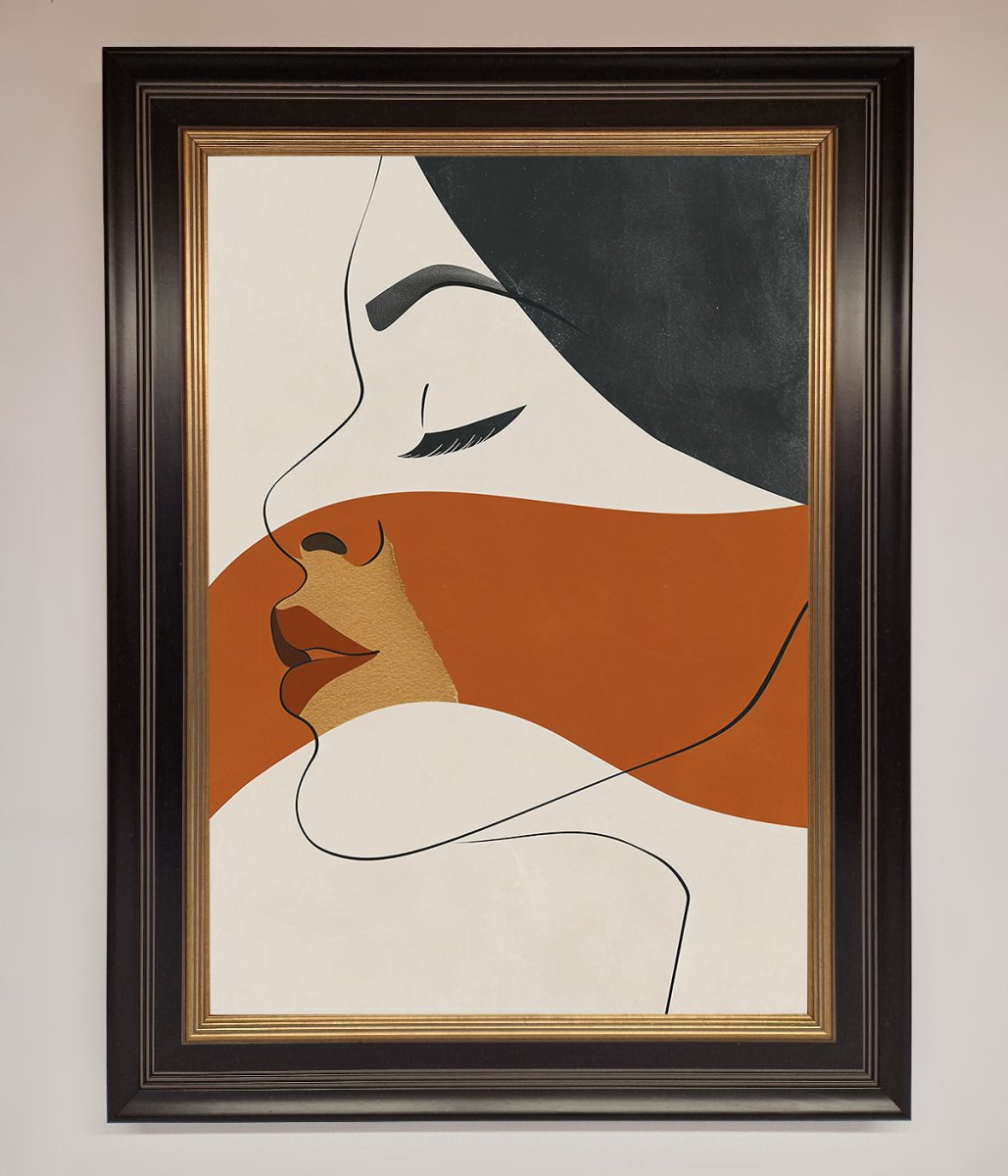 Line Drawing Flow Framed Wall Art-9
