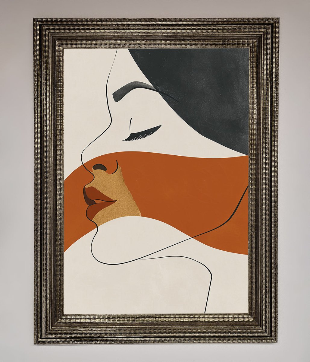 Line Drawing Flow Framed Wall Art-16