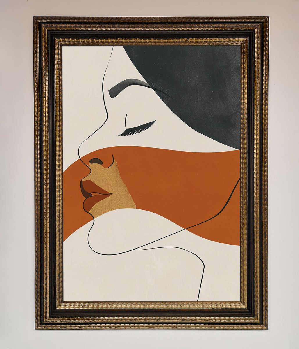 Line Drawing Flow Framed Wall Art-18