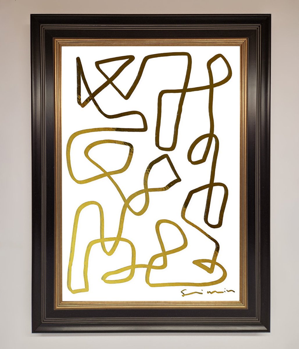 Line Squiggle Foil Print-5
