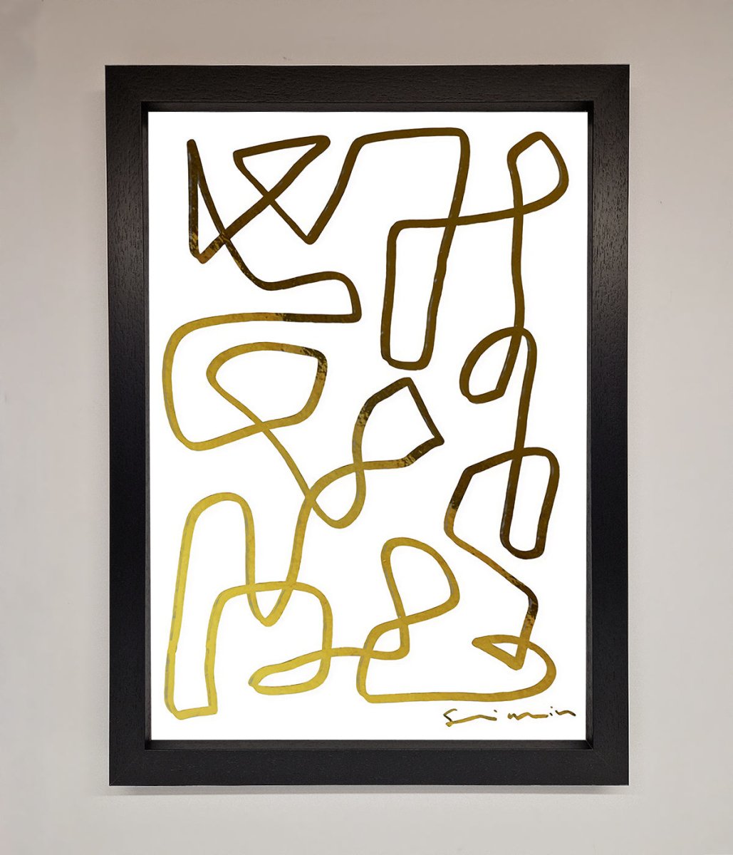 Line Squiggle Foil Print-6