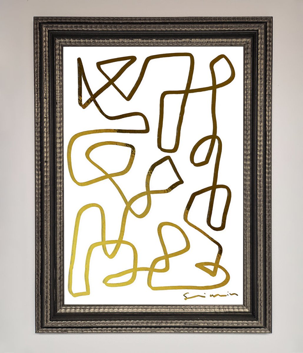 Line Squiggle Foil Print-17