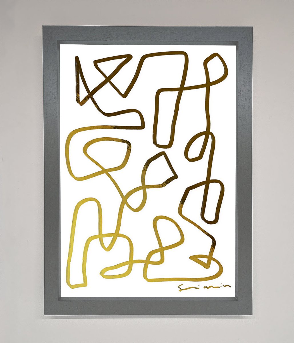 Line Squiggle Foil Print-0