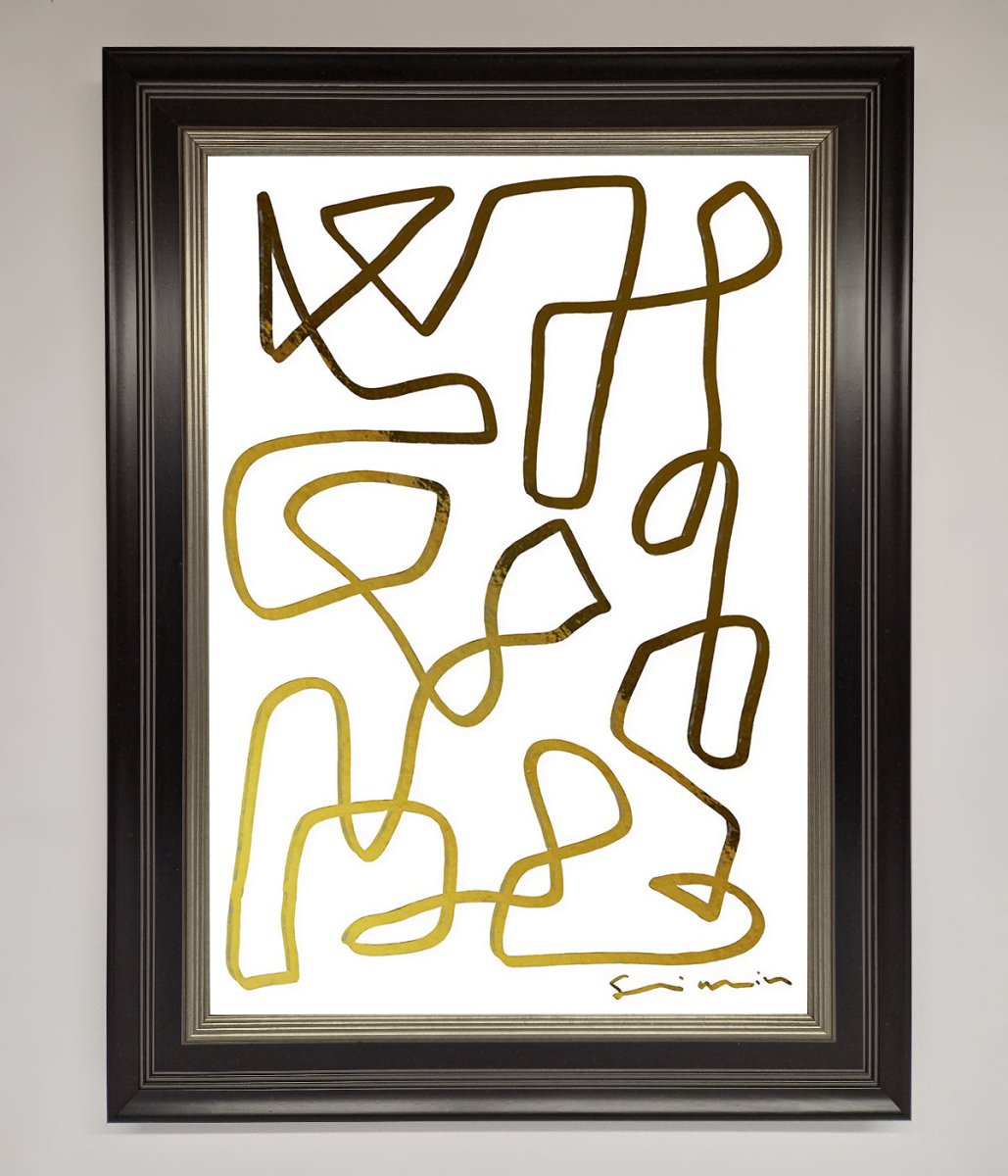 Line Squiggle Foil Print-4
