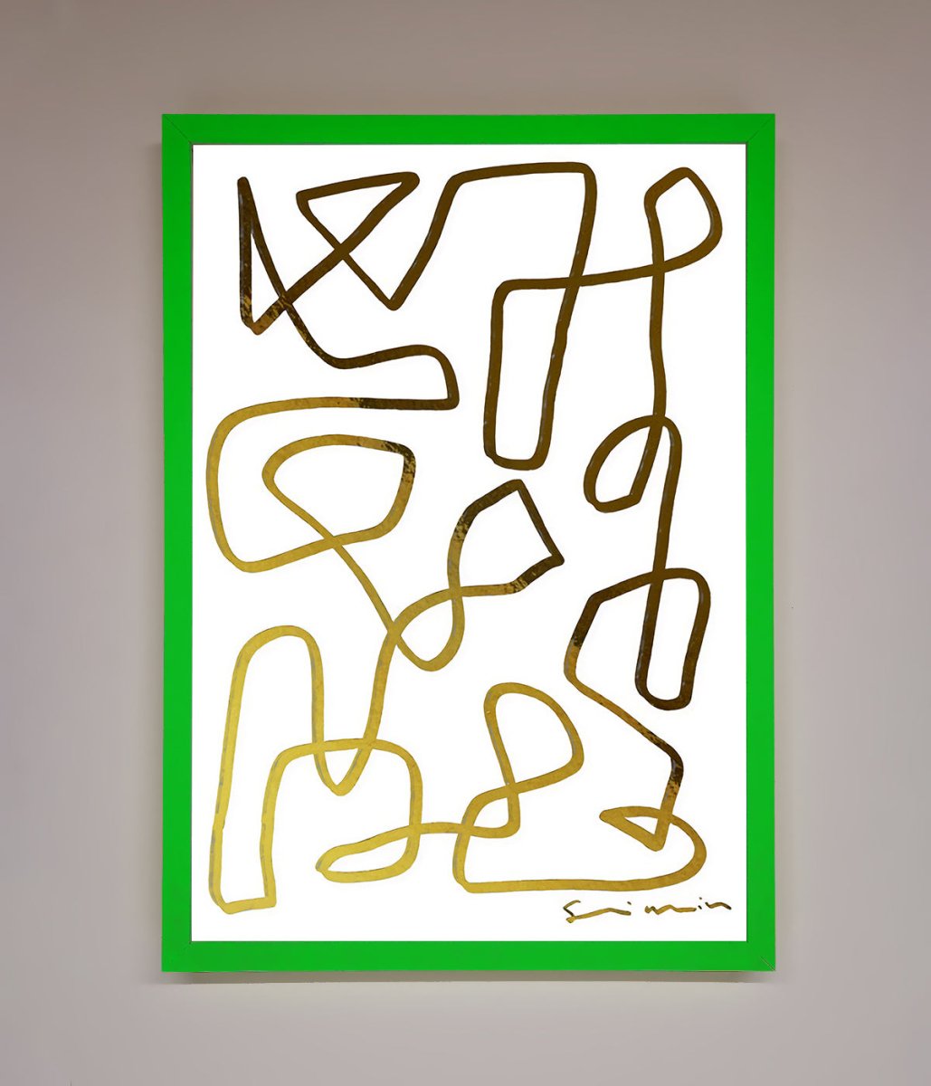 Line Squiggle Foil Print-11