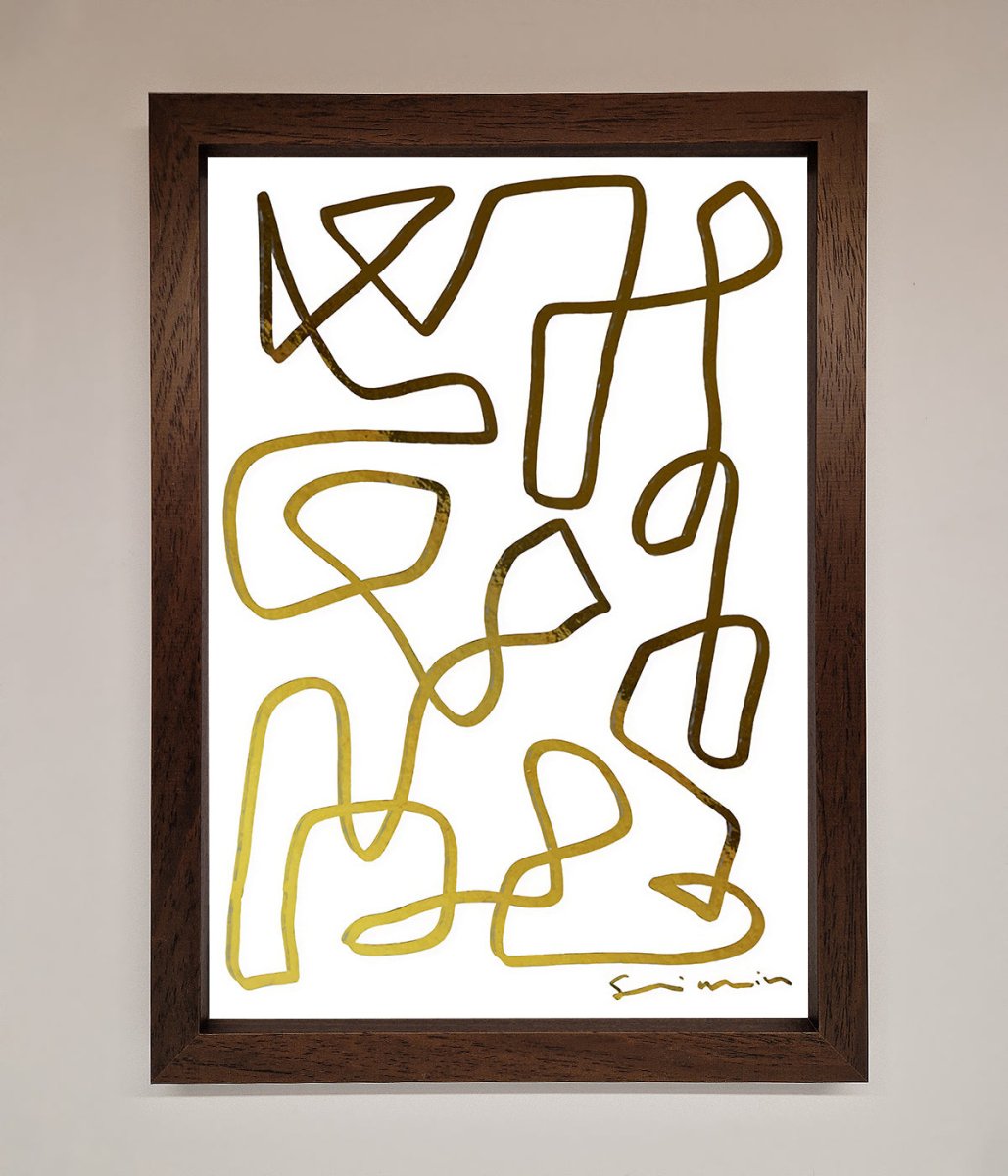 Line Squiggle Foil Print-9
