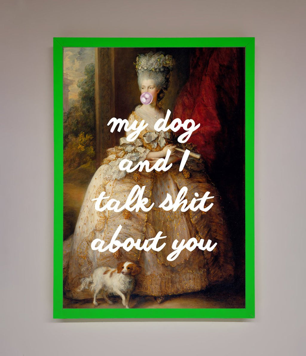 My Dog And I Framed Poster