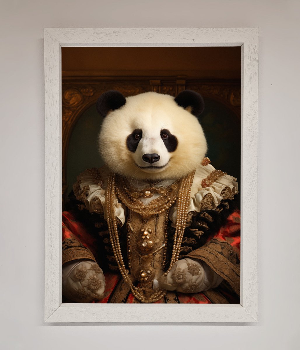 Renaissance Panda Framed Print-2