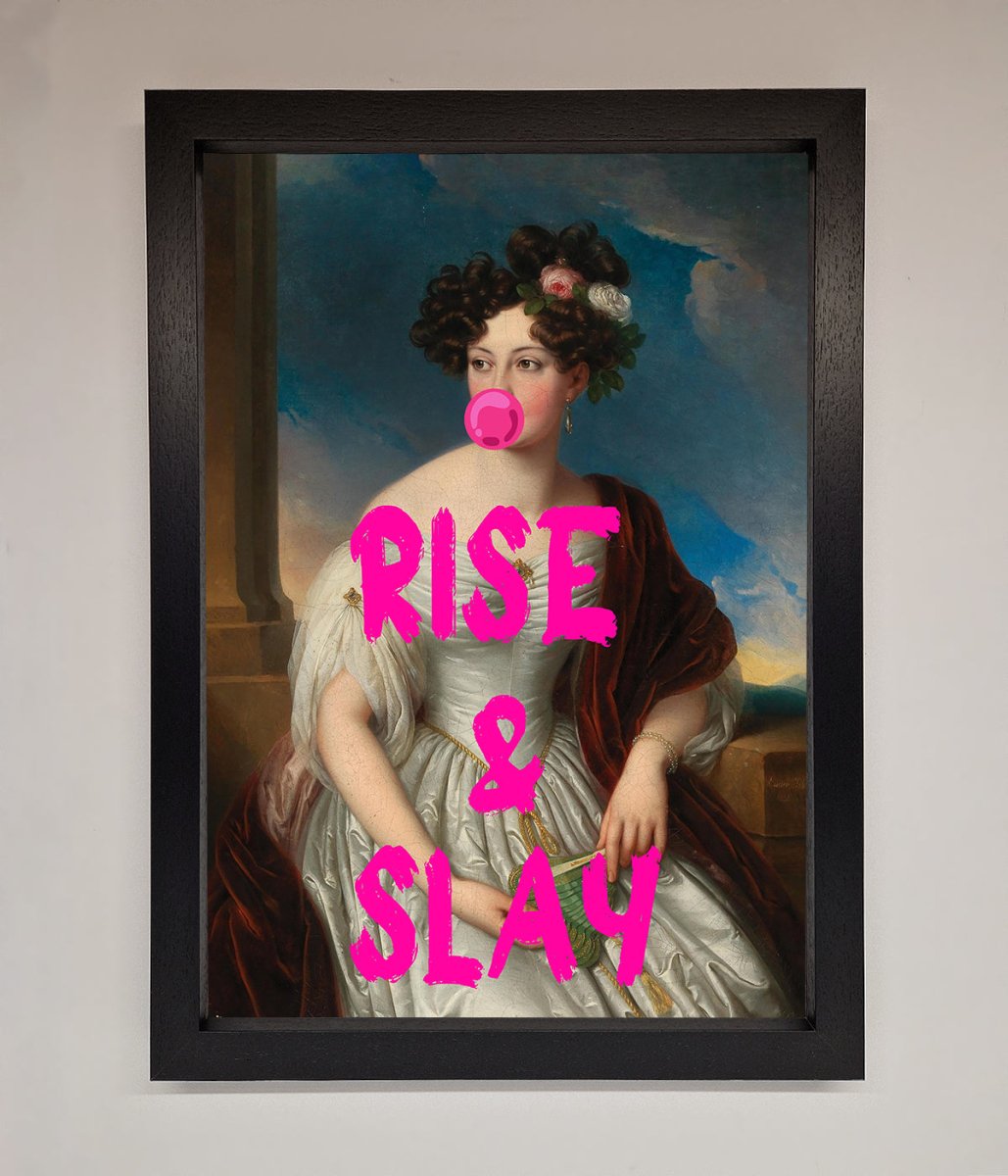 Rise And Slay Framed Wall Art-1