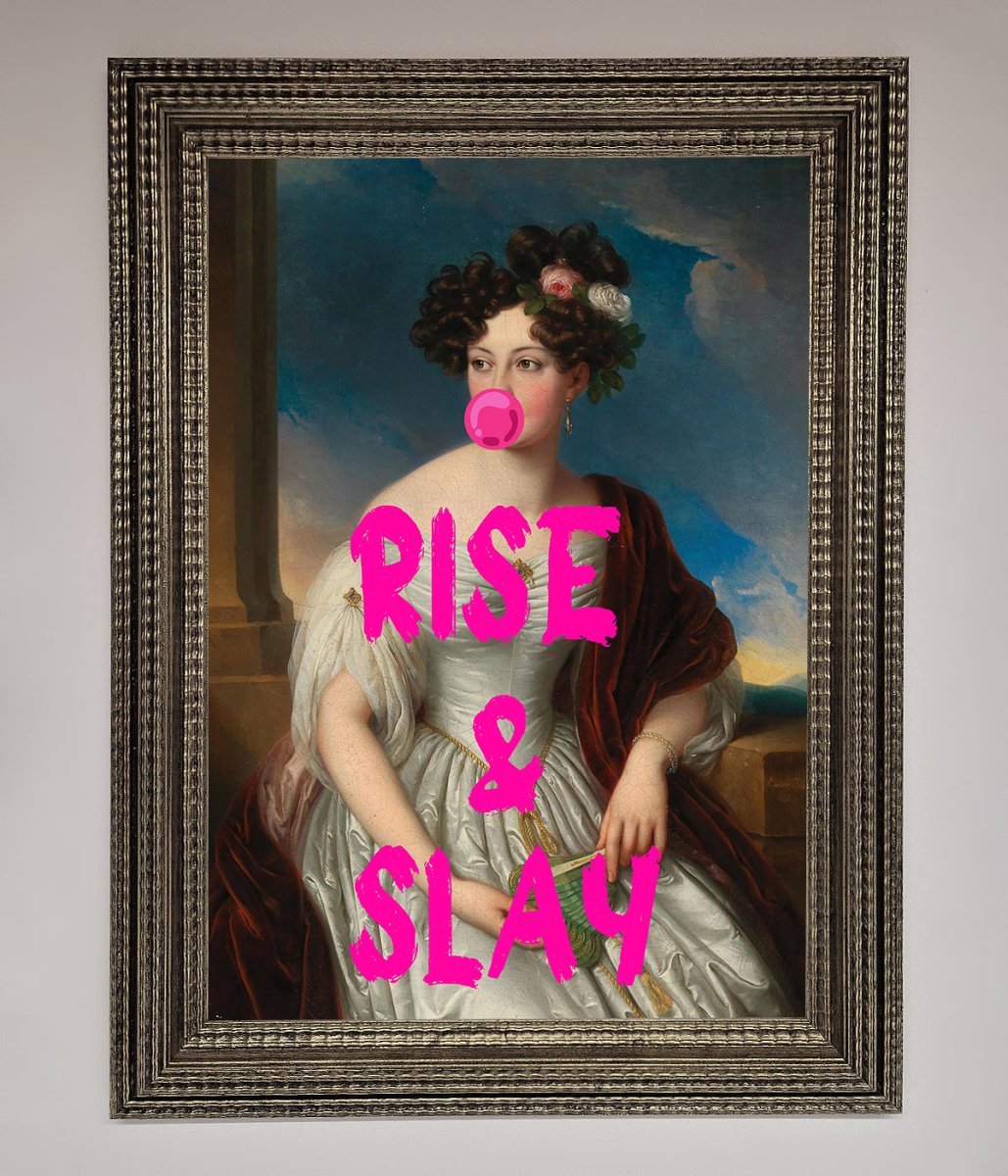 Rise And Slay Framed Wall Art-16