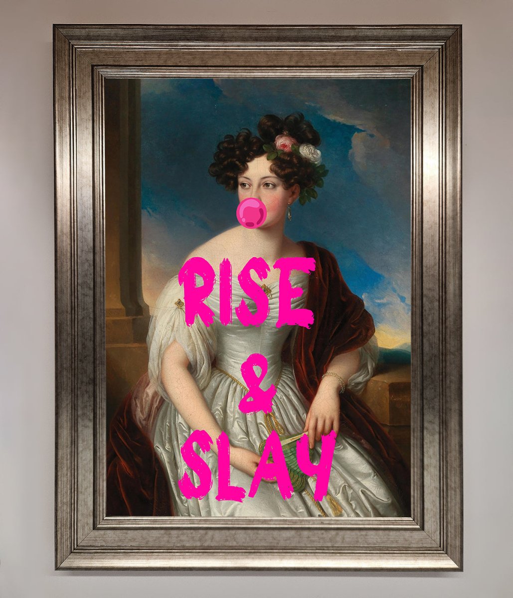 Rise And Slay Framed Wall Art-0
