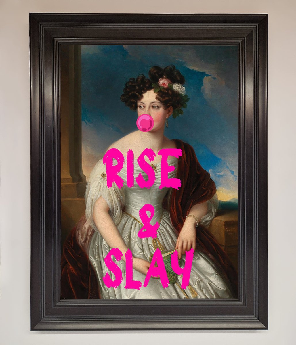 Rise And Slay Framed Wall Art-5