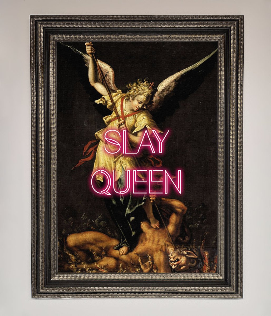 Slay Queen Altered Art Framed Print-13