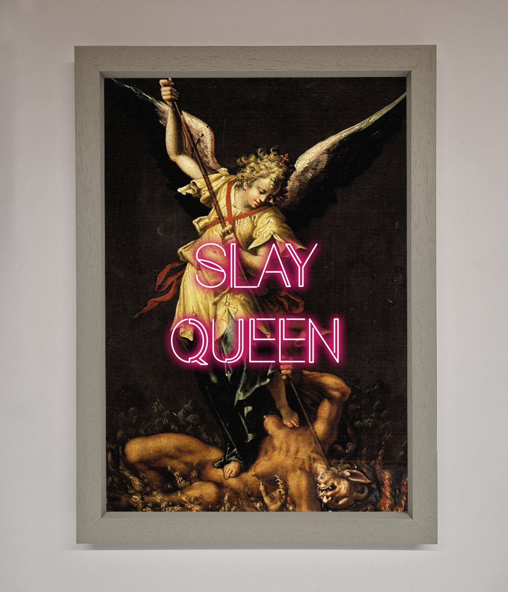 Slay Queen Altered Art Framed Print-3